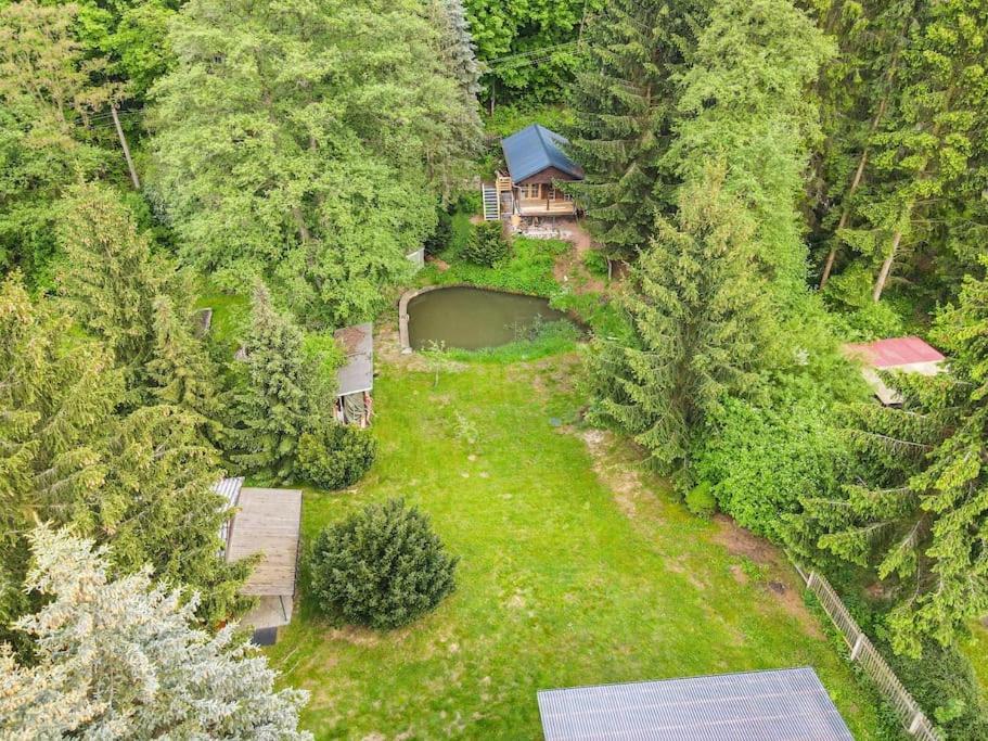 Tiny House Am Teich Apartment Garnsdorf Exterior foto